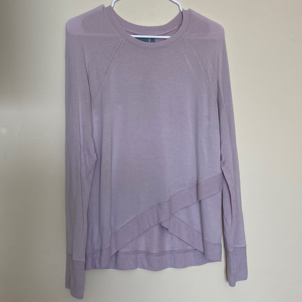 Athleta long sleeve very soft! Cross detail in front size small